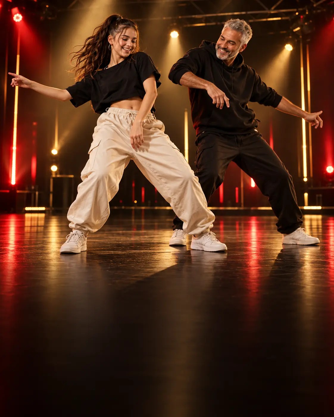 Adolescents et adultes dansent à The Crew Orchies